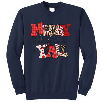 Merry Christmas YAll Holiday Season Matching Group Matching Family Tall Sweatshirt