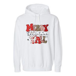 Merry Christmas YAll Holiday Season Matching Group Matching Family Garment-Dyed Fleece Hoodie