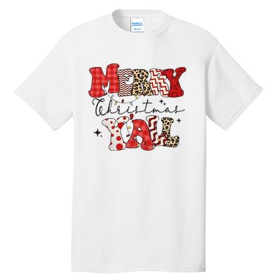 Merry Christmas YAll Holiday Season Matching Group Matching Family Tall T-Shirt