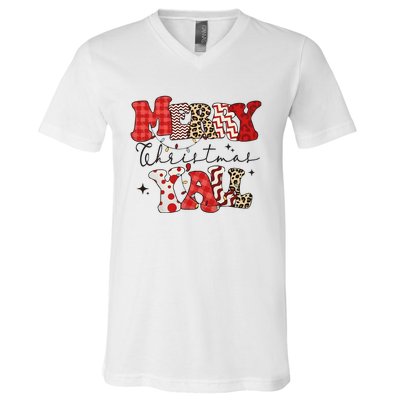 Merry Christmas YAll Holiday Season Matching Group Matching Family V-Neck T-Shirt