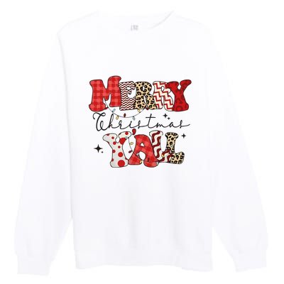 Merry Christmas YAll Holiday Season Matching Group Matching Family Premium Crewneck Sweatshirt