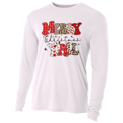 Merry Christmas YAll Holiday Season Matching Group Matching Family Cooling Performance Long Sleeve Crew