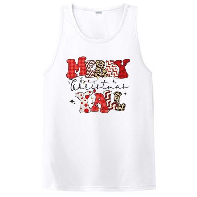 Merry Christmas YAll Holiday Season Matching Group Matching Family PosiCharge Competitor Tank