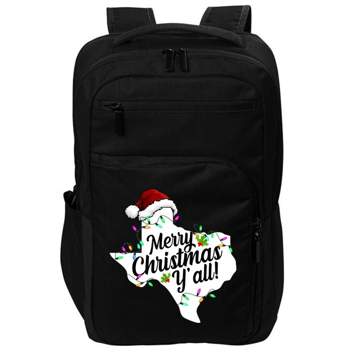 Merry Christmas Y'all Texas State Impact Tech Backpack