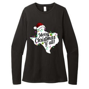 Merry Christmas Y'all Texas State Womens CVC Long Sleeve Shirt