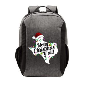 Merry Christmas Y'all Texas State Vector Backpack