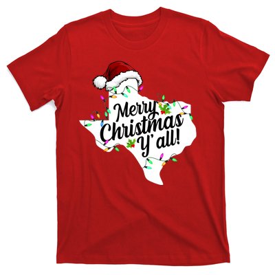 Merry Christmas Y'all Texas State T-Shirt