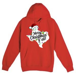 Merry Christmas Y'all Texas State Premium Pullover Hoodie