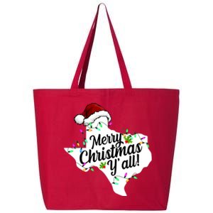 Merry Christmas Y'all Texas State 25L Jumbo Tote