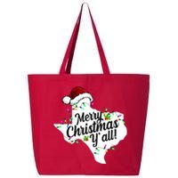 Merry Christmas Y'all Texas State 25L Jumbo Tote