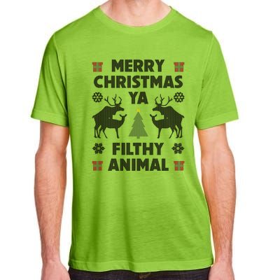 Merry Christmas Ya Filthy Animal Adult ChromaSoft Performance T-Shirt