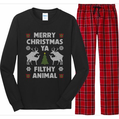 Merry Christmas Ya Filthy Animal Long Sleeve Pajama Set