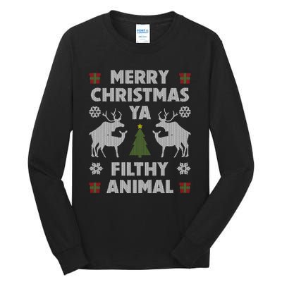 Merry Christmas Ya Filthy Animal Tall Long Sleeve T-Shirt