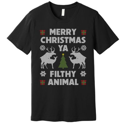 Merry Christmas Ya Filthy Animal Premium T-Shirt