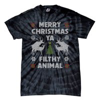 Merry Christmas Ya Filthy Animal Tie-Dye T-Shirt