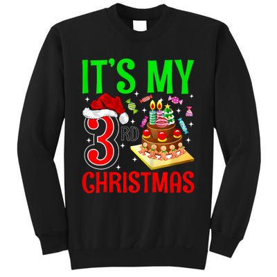 Merry Christmas Yes Its My 3rd Birthday Christmas Sweatshirt