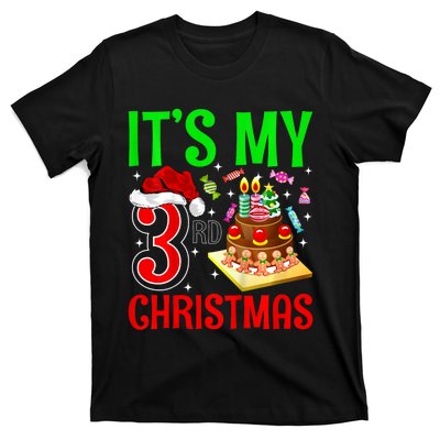 Merry Christmas Yes Its My 3rd Birthday Christmas T-Shirt