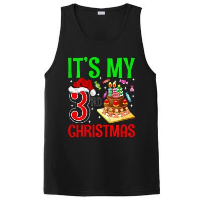 Merry Christmas Yes Its My 3rd Birthday Christmas PosiCharge Competitor Tank