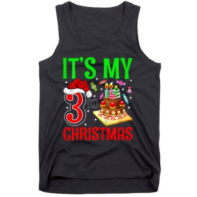 Merry Christmas Yes Its My 3rd Birthday Christmas Tank Top