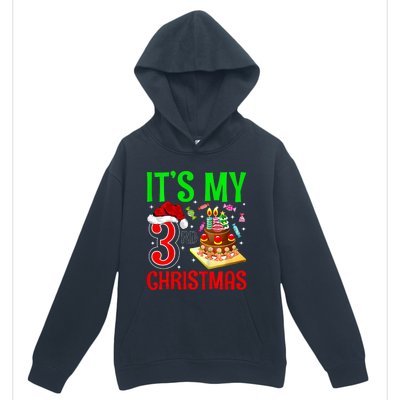 Merry Christmas Yes Its My 3rd Birthday Christmas Urban Pullover Hoodie