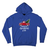 Merry Christmas Yall Great Gift Red Truck Christmas Pajama Xmas Gift Hoodie