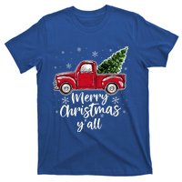 Merry Christmas Yall Great Gift Red Truck Christmas Pajama Xmas Gift T-Shirt