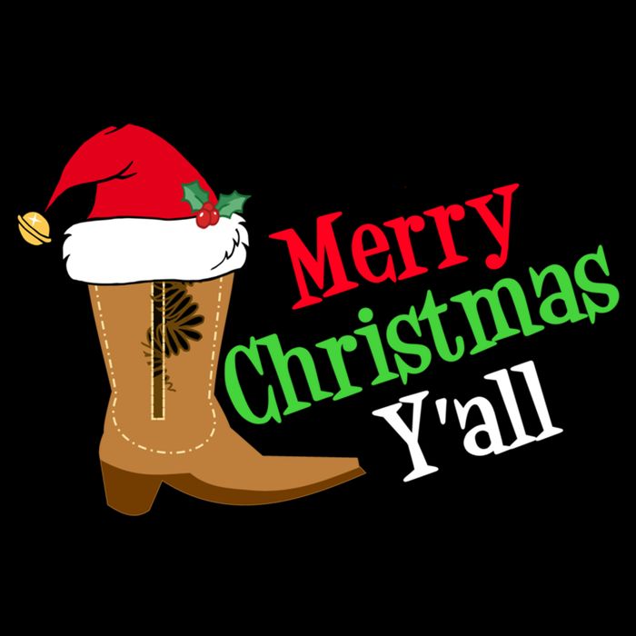Merry Christmas YAll Funny Texas Cow Holiday Gift Doggie Tank