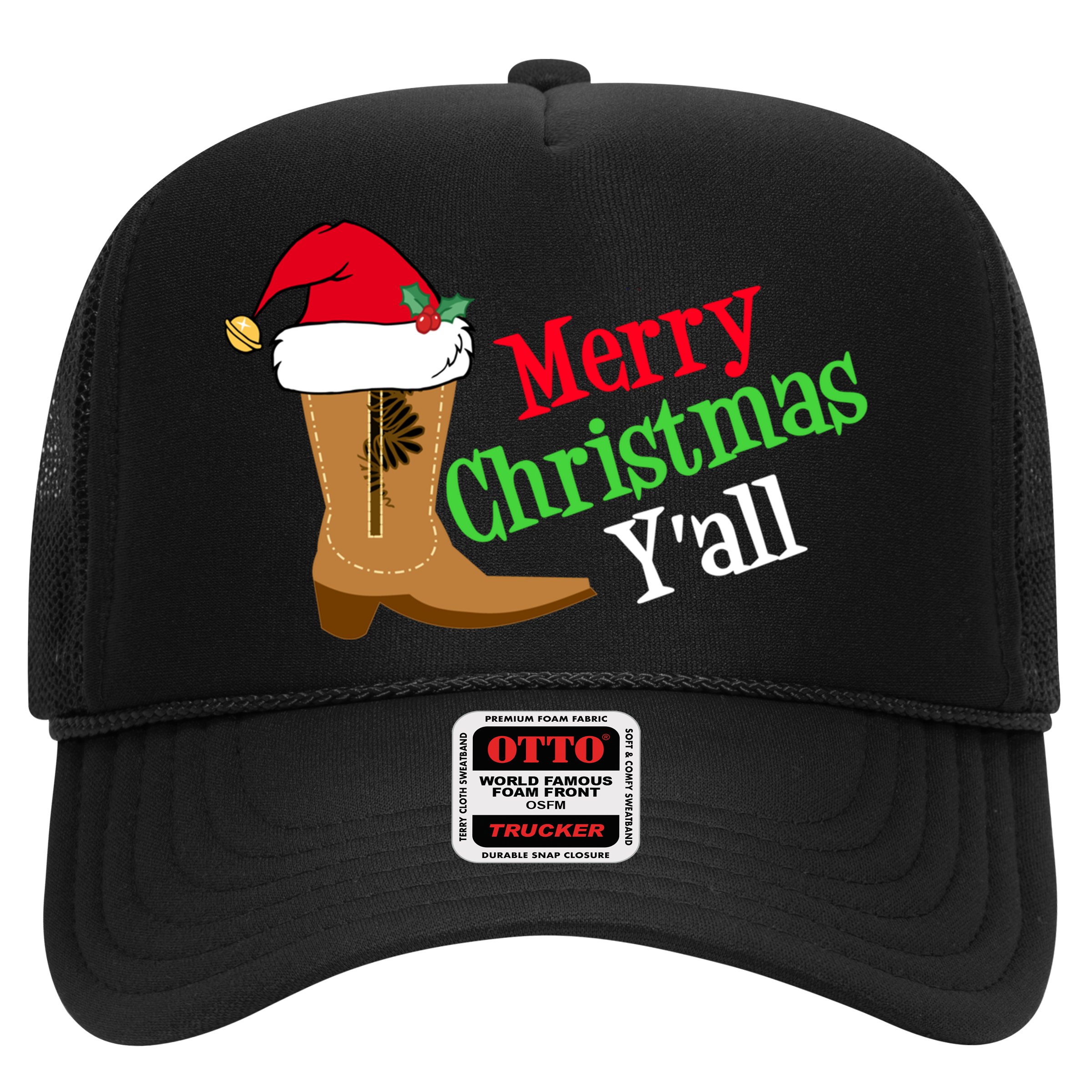 Merry Christmas YAll Funny Texas Cow Holiday Gift Hat
