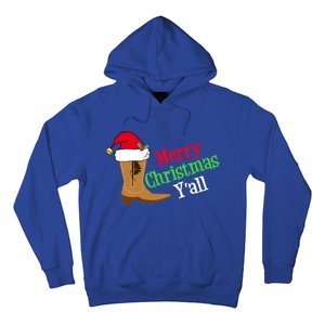 Merry Christmas YAll Funny Texas Cow Holiday Gift Hoodie