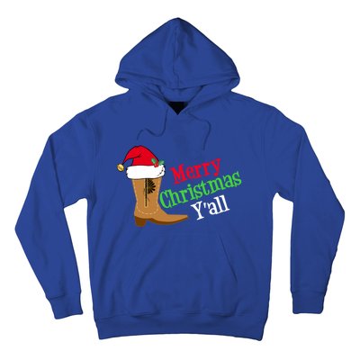 Merry Christmas YAll Funny Texas Cow Holiday Gift Hoodie