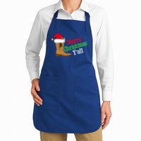 Merry Christmas YAll Funny Texas Cow Holiday Gift Apron