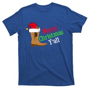 Merry Christmas YAll Funny Texas Cow Holiday Gift T-Shirt