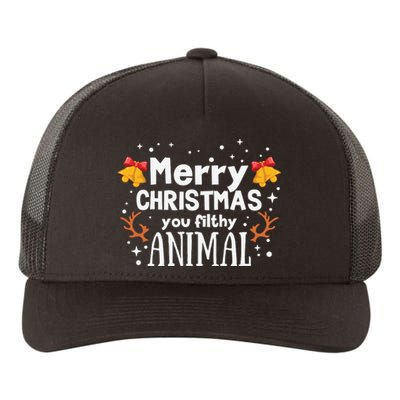 Merry Christmas You Filthy Animal Yupoong Adult 5-Panel Trucker Hat