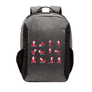 Merry Christmas Yoga Santa Practice Yoga Xmas Meditation Vector Backpack