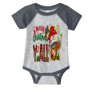 Merry Christmas Y'all Cute Highland Cow Christmas Santa Hat Infant Baby Jersey Bodysuit