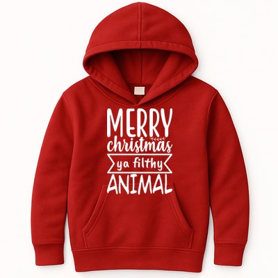 Merry Christmas Ya Filthy Animal Funny Holiday Kids Hoodie