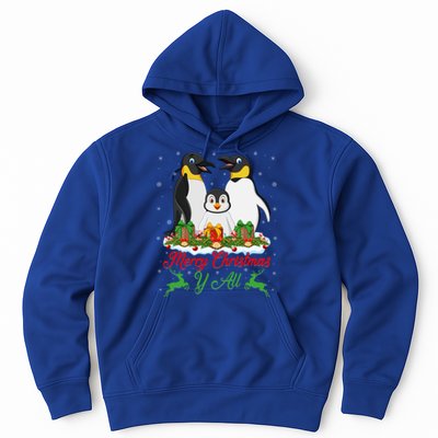 Merry Christmas Y All Family Matching Penguin Christmas Tree Gift Hoodie