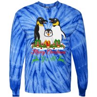 Merry Christmas Y All Family Matching Penguin Christmas Tree Gift Tie-Dye Long Sleeve Shirt