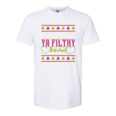 Merry Christmas Ya Filthy Animal Ugly Christmas Softstyle CVC T-Shirt