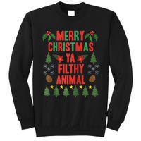 Merry Christmas Ya Filthy Animals Funny Christmas Gift Tee Sweatshirt