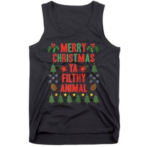 Merry Christmas Ya Filthy Animals Funny Christmas Gift Tee Tank Top