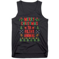 Merry Christmas Ya Filthy Animals Funny Christmas Gift Tee Tank Top