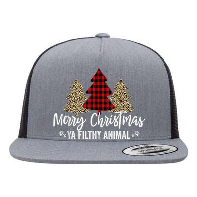 Merry Christmas Ya Filthy Animals Funny Christmas Flat Bill Trucker Hat