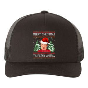 Merry Christmas Ya Filthy Animal Funny Ugly Christmas Yupoong Adult 5-Panel Trucker Hat