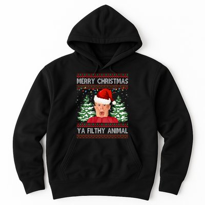 Merry Christmas Ya Filthy Animal Funny Ugly Christmas Hoodie