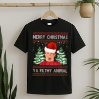 Merry Christmas Ya Filthy Animal Funny Ugly Christmas T-Shirt