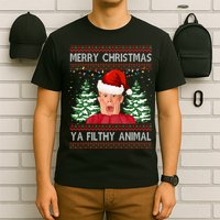 Merry Christmas Ya Filthy Animal Funny Ugly Christmas T-Shirt