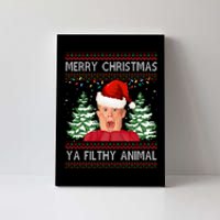 Merry Christmas Ya Filthy Animal Funny Ugly Christmas Canvas