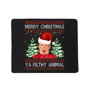 Merry Christmas Ya Filthy Animal Funny Ugly Christmas Mousepad