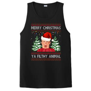 Merry Christmas Ya Filthy Animal Funny Ugly Christmas PosiCharge Competitor Tank